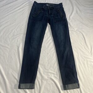 New York & Company Dark Wash Ankle Leggings Sz 0